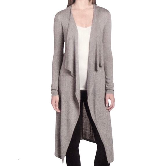 Chelsea & Theodore Sweaters - Chelsea & Theodore NWT Oatmeal Heather Open Front Knit Sweater LARGE